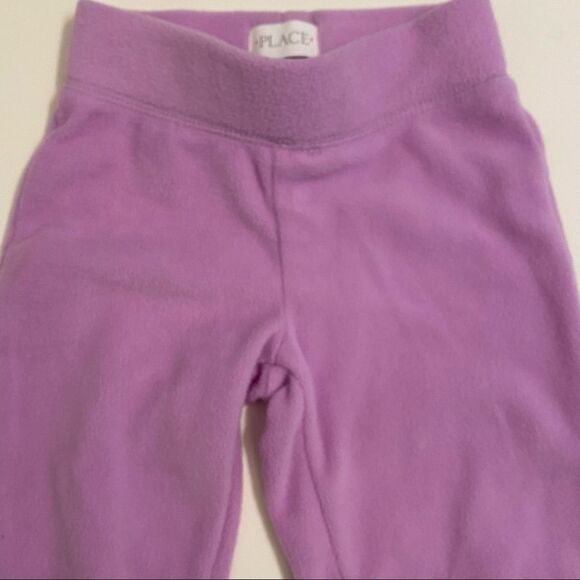 Children’s place girls lavender fleece pants S 5/6 - Picture 4 of 5